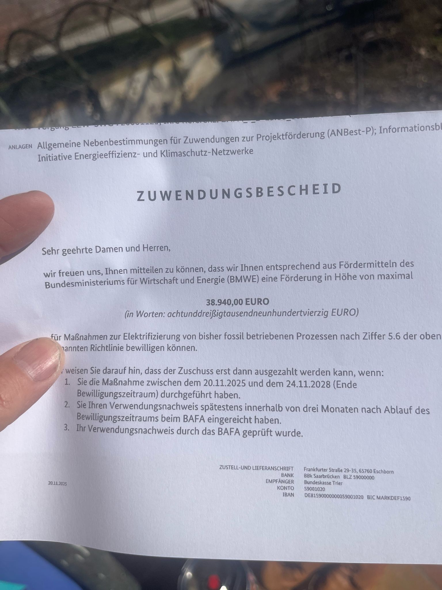 Förderung